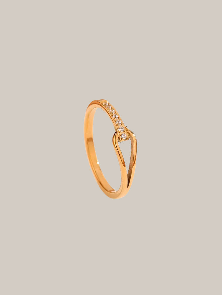 Anillo Fino Asimétrico