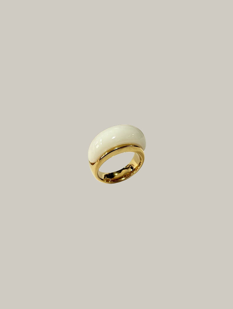 Anillo Escultórico Blanco