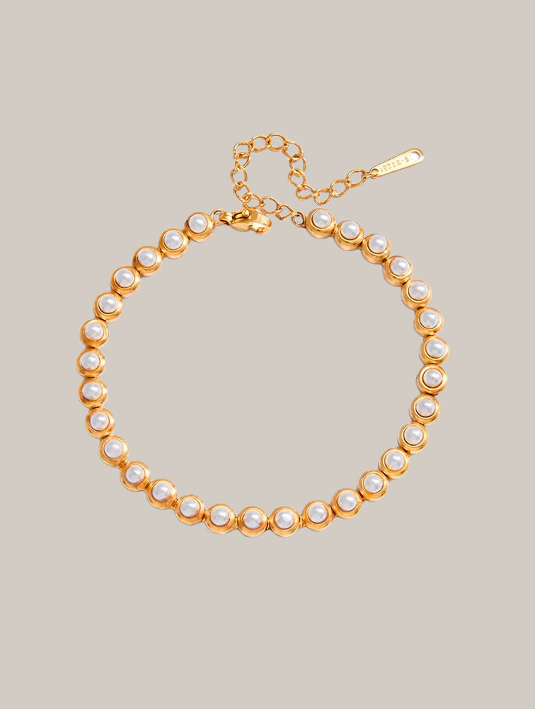 Pulsera Tenis Perlas