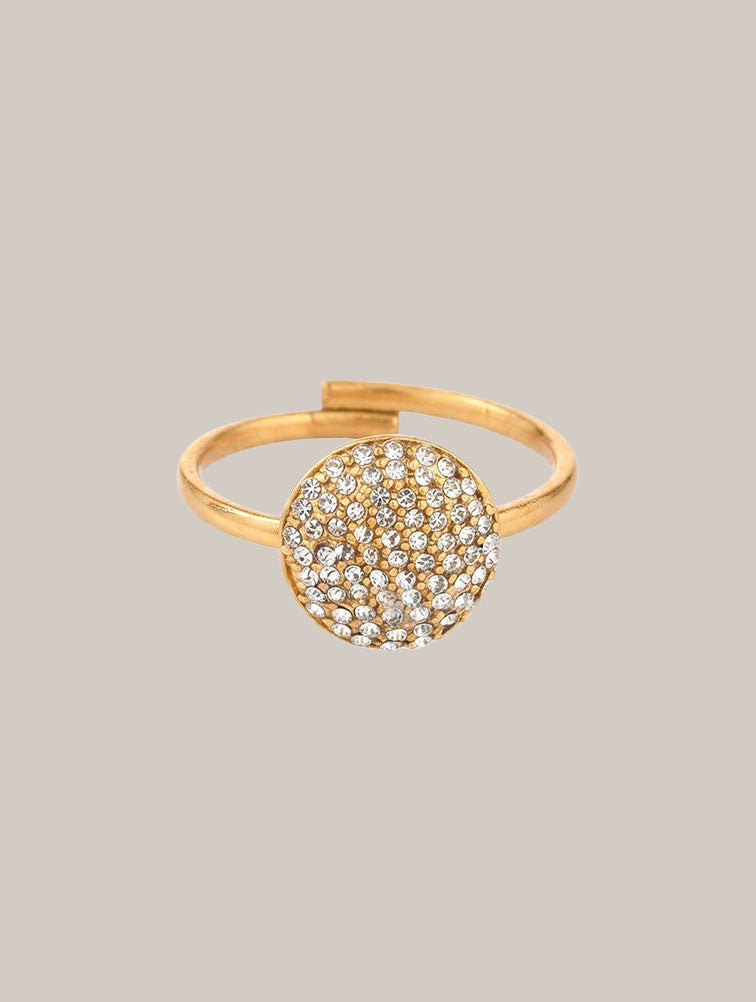 Anillo Circular en Pavé Ajustable