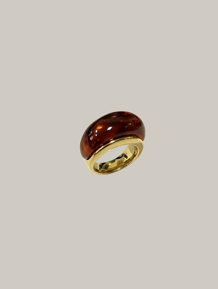 Anillo Escultórico Ámbar