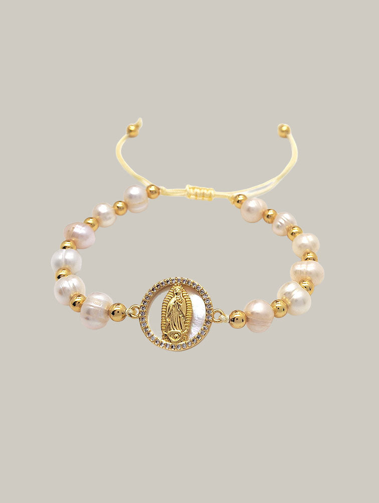 Pulsera Ajustable de Perlas.