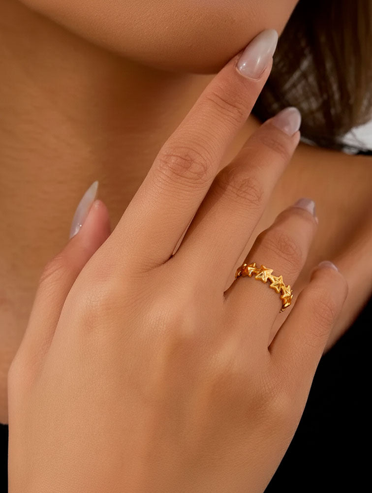 Anillo de Estrellas Ajustable
