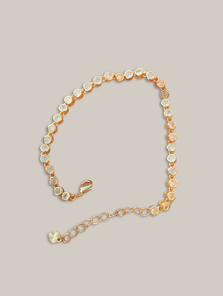 Pulsera Tennis con Cristales Redondos