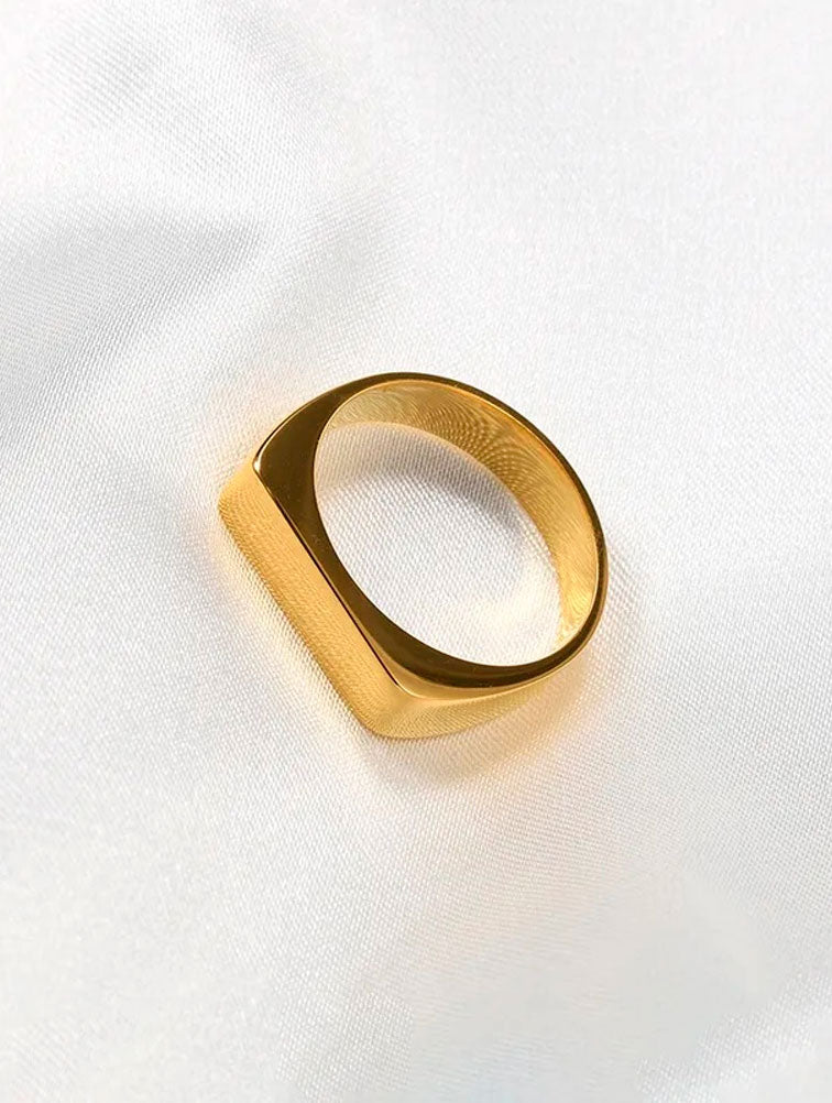 Anillo de Sello Rectangular