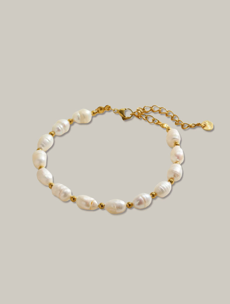 Brazalete perlas de río