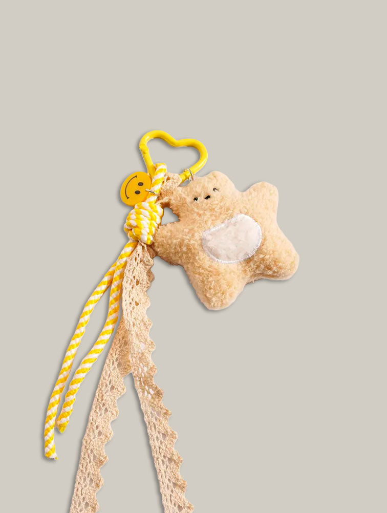 Charm de peluche estrella