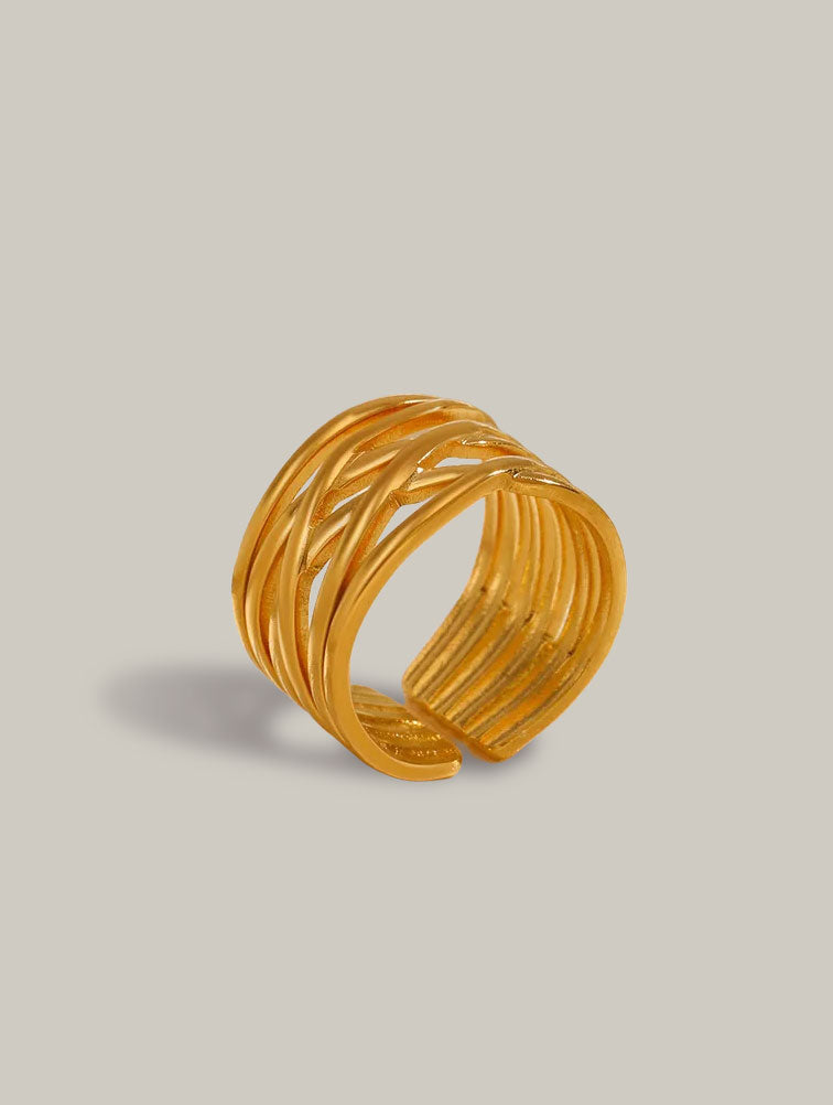 Anillo malla trenzada